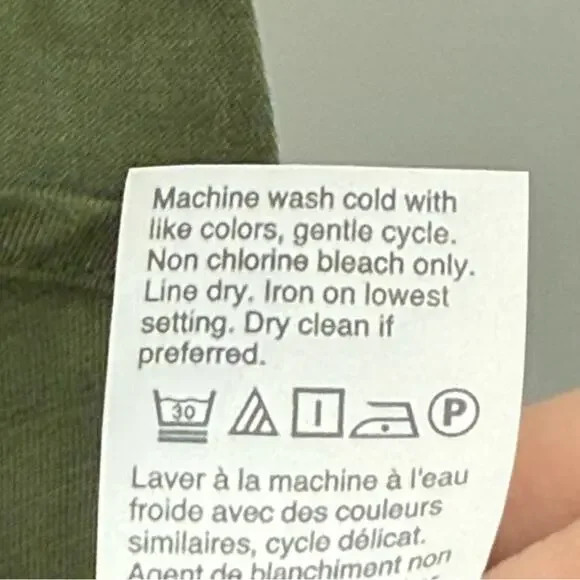 NWT J. Crew Mercantile Button Up Utility Shirt Dress in Deep Moss Green Size 2 - Picture 11 of 12